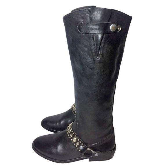 Golden Goose Black Leather Motorcycle Boots Size 6 - Picture 5 of 8